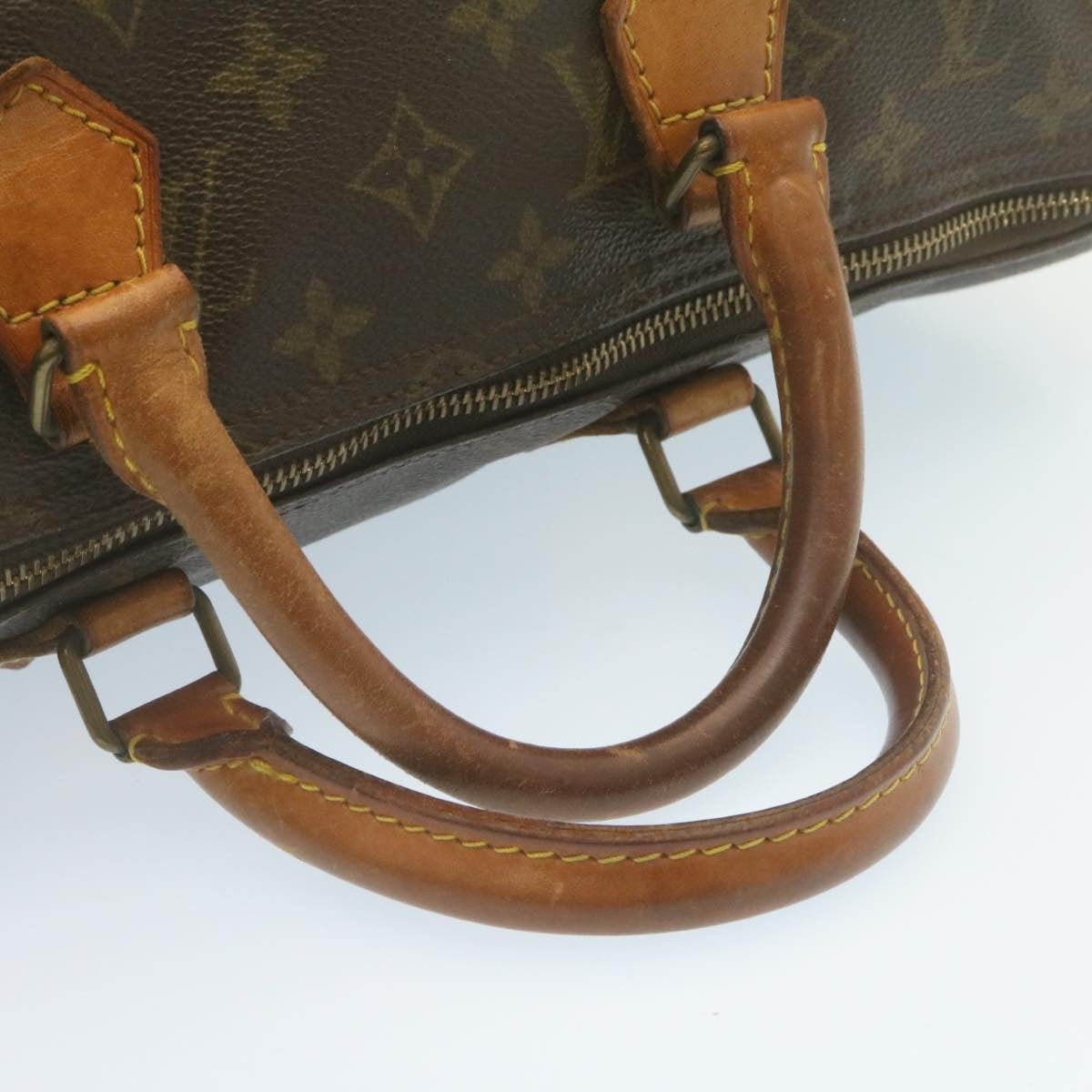 LOUIS VUITTON Monogram Speedy 35 Hand Bag M41524 LV Auth tp232