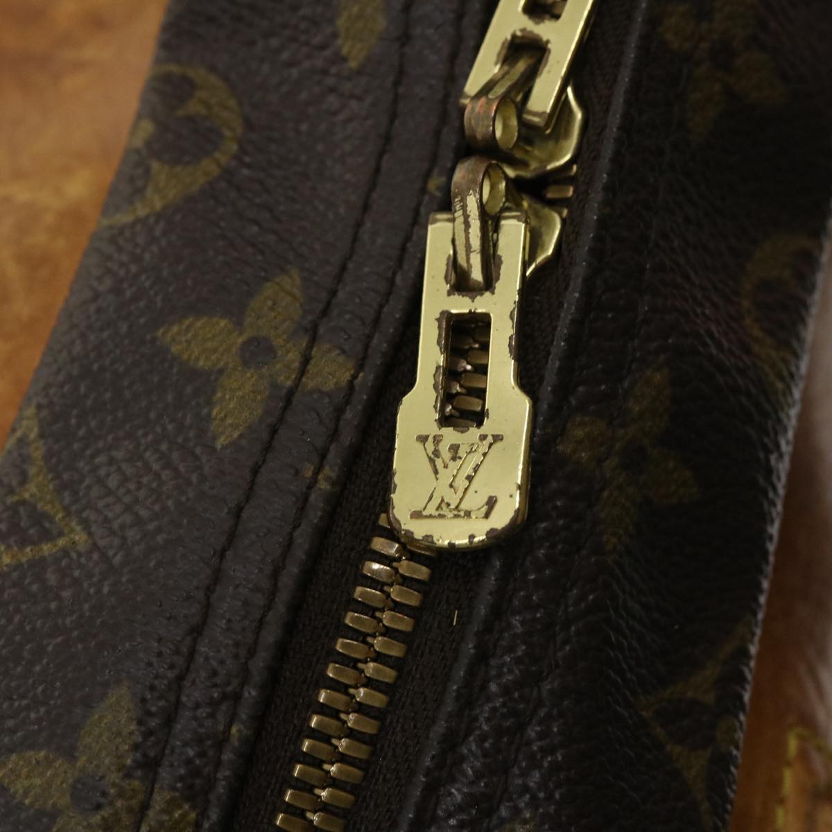 LOUIS VUITTON Monogram Deauville Hand Bag M47270 LV Auth tp259