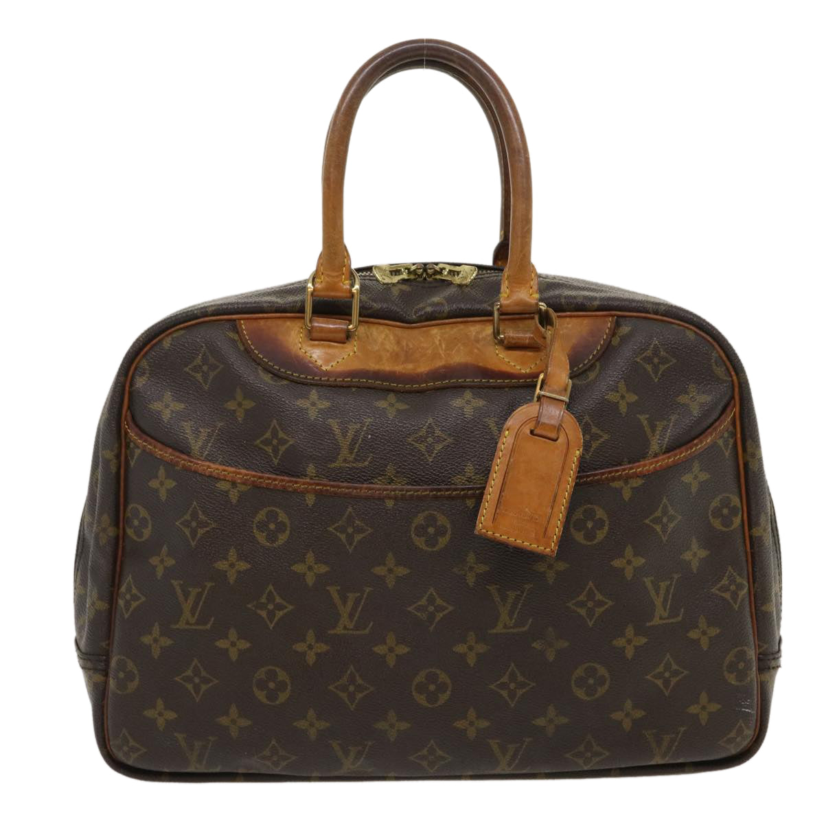 LOUIS VUITTON Monogram Deauville Hand Bag M47270 LV Auth tp259