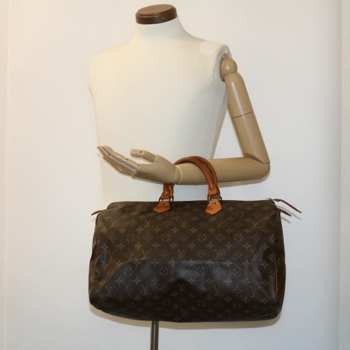 LOUIS VUITTON Monogram Speedy 40 Hand Bag M41522 LV Auth tp275