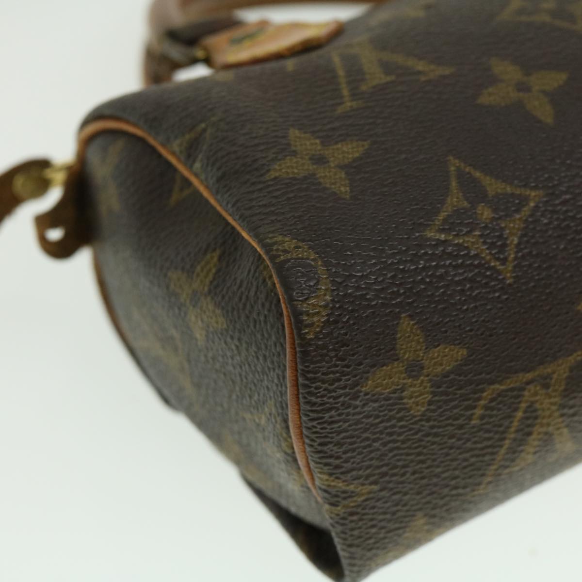 LOUIS VUITTON Monogram Mini Speedy Hand Bag M41534 LV Auth tp300