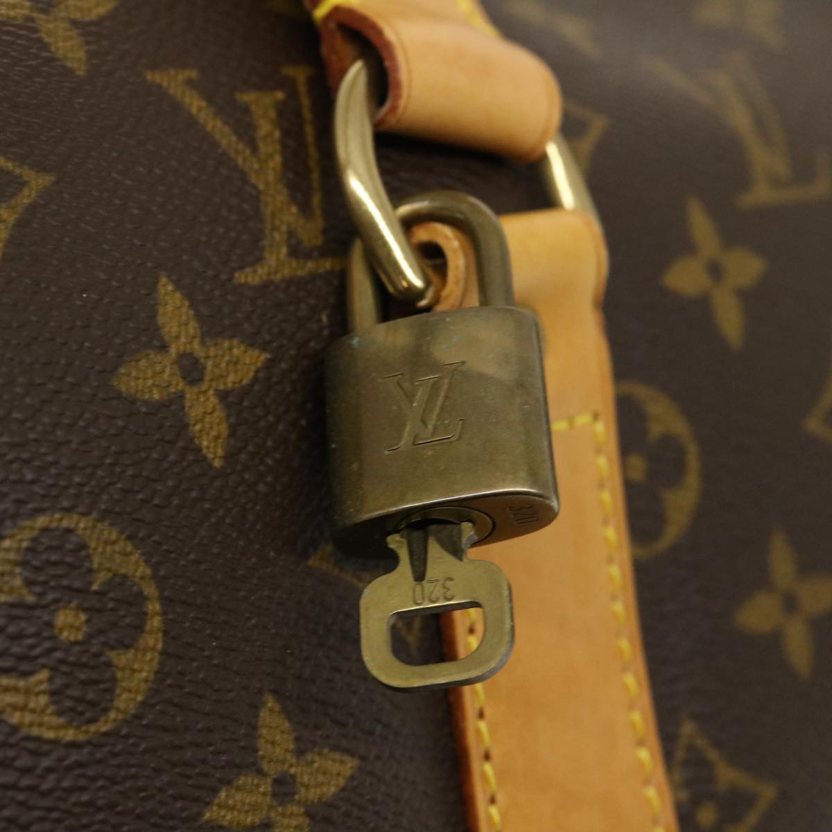 LOUIS VUITTON Monogram Kabul Garment Cover Boston Bag M41225 LV Auth tp317