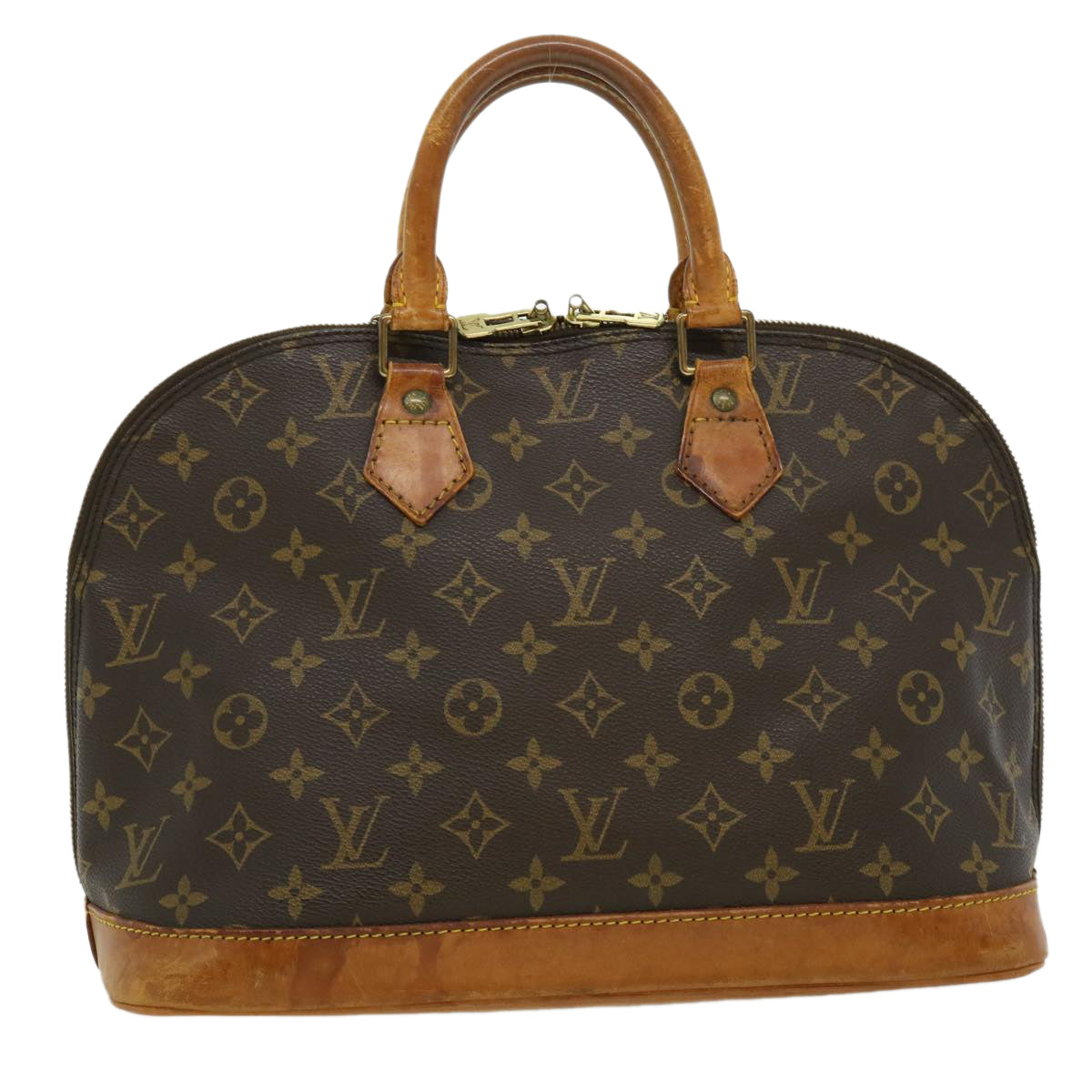 LOUIS VUITTON Monogram Alma Hand Bag M51130 LV Auth tp327