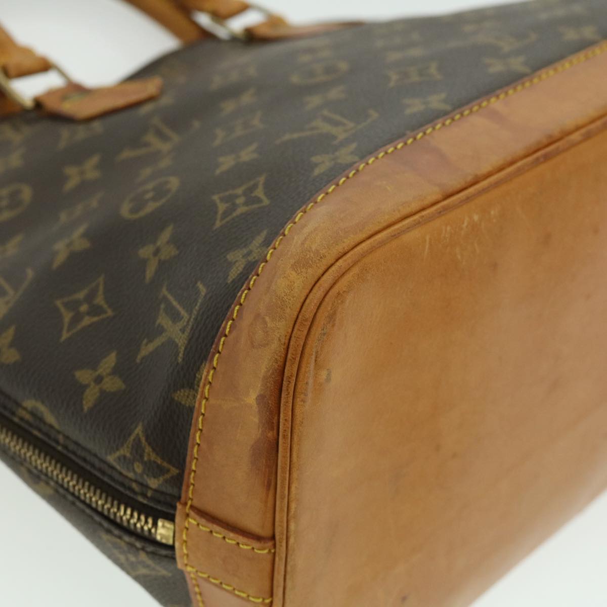 LOUIS VUITTON Monogram Alma Hand Bag M51130 LV Auth tp327