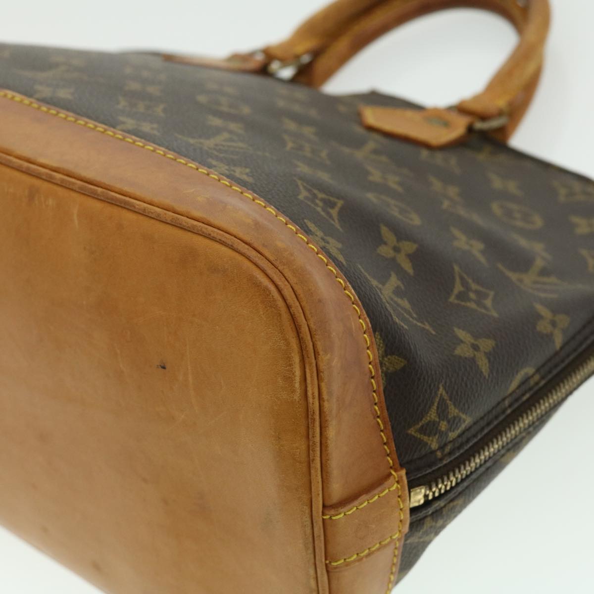 LOUIS VUITTON Monogram Alma Hand Bag M51130 LV Auth tp327