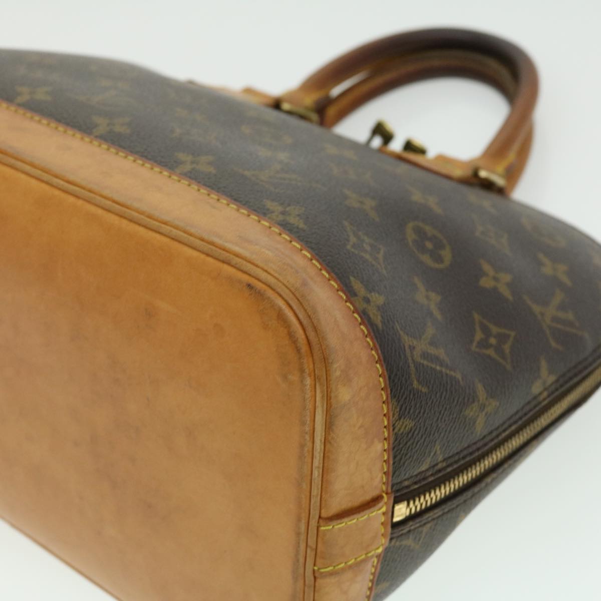 LOUIS VUITTON Monogram Alma Hand Bag M51130 LV Auth tp328