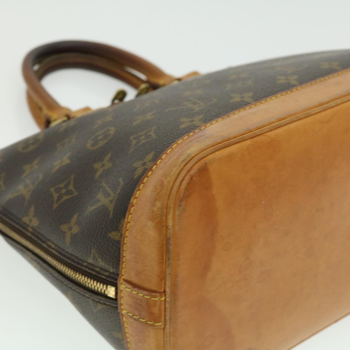 LOUIS VUITTON Monogram Alma Hand Bag M51130 LV Auth tp328