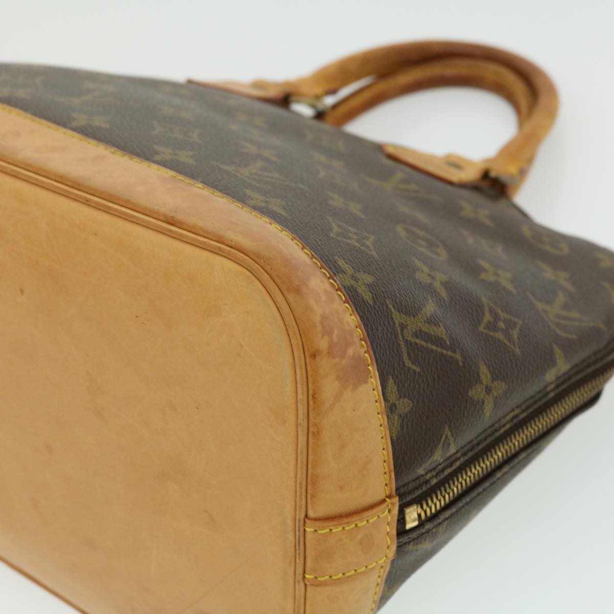 LOUIS VUITTON Monogram Alma Hand Bag M51130 LV Auth tp329