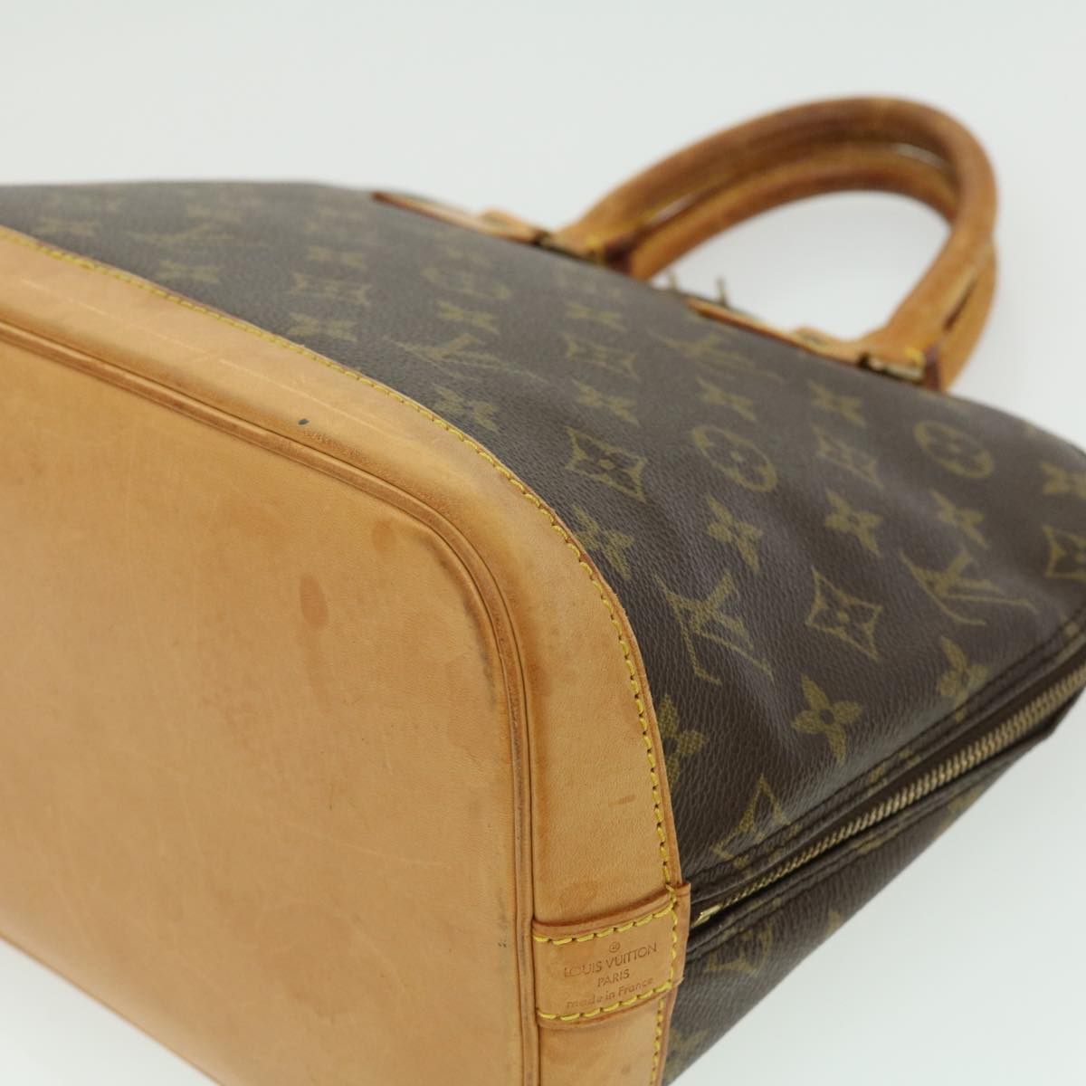 LOUIS VUITTON Monogram Alma Hand Bag M51130 LV Auth tp329