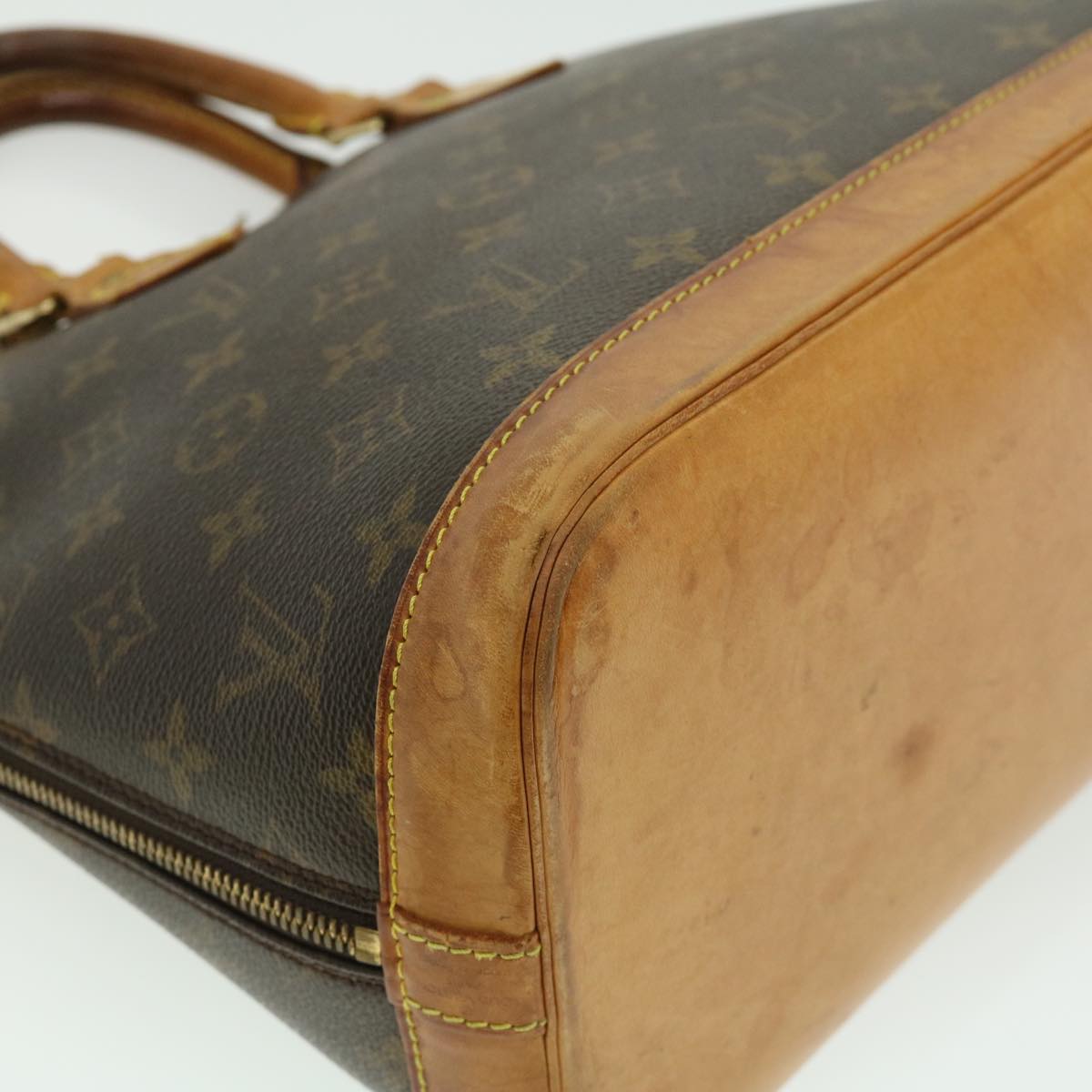 LOUIS VUITTON Monogram Alma Hand Bag M51130 LV Auth tp330