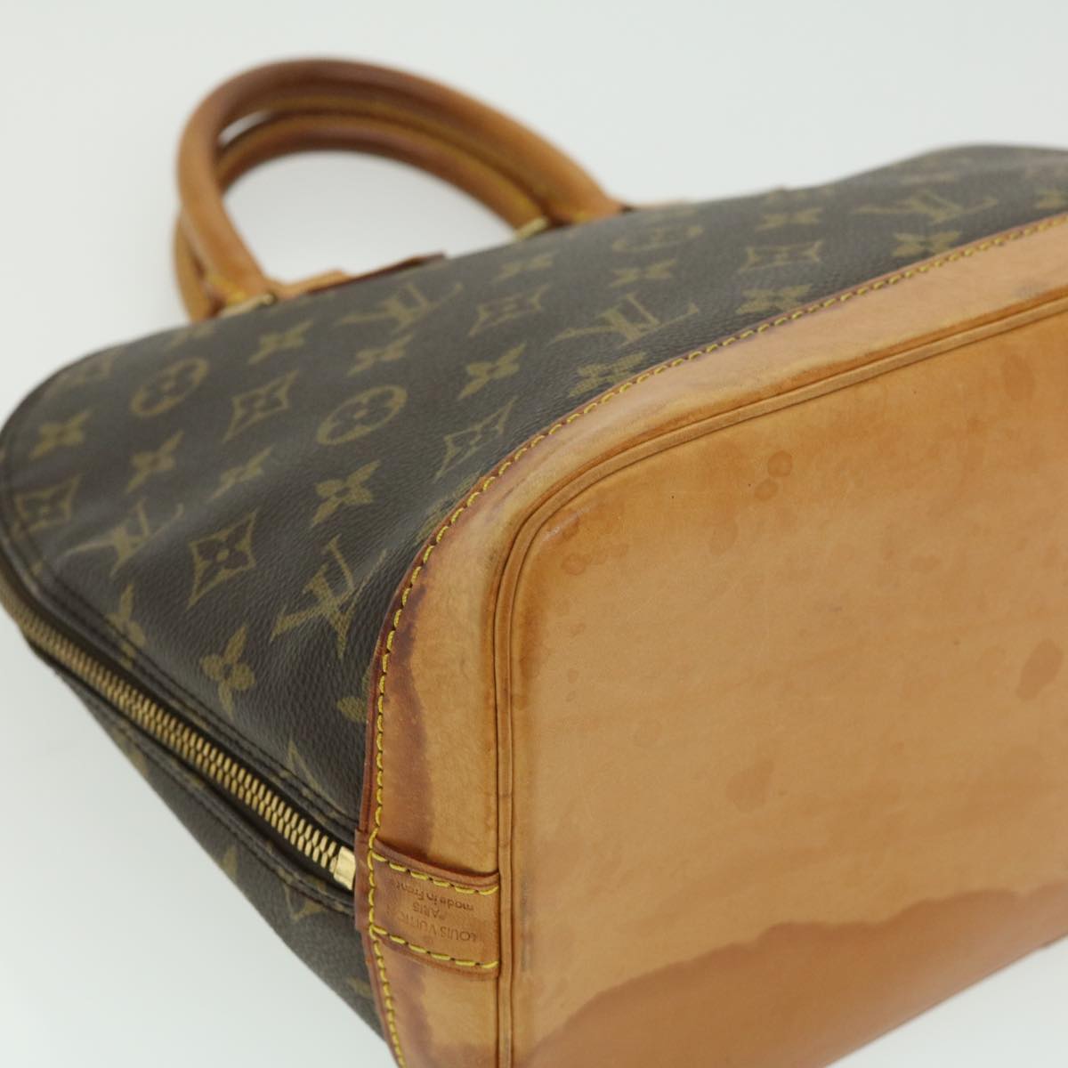 LOUIS VUITTON Monogram Alma Hand Bag M51130 LV Auth tp332