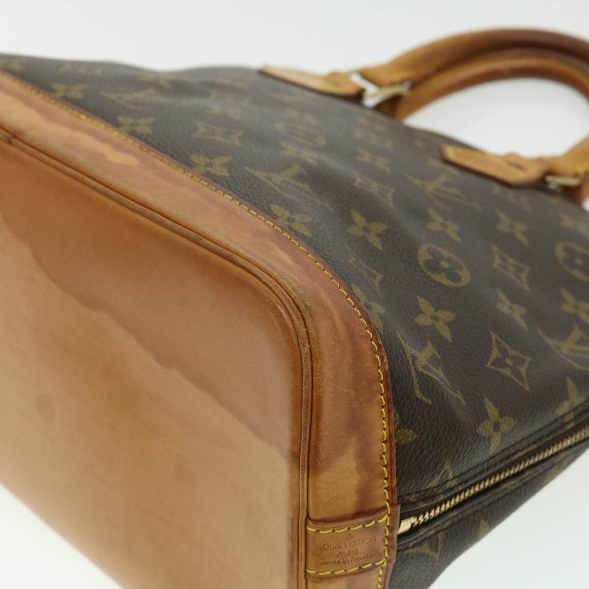 LOUIS VUITTON Monogram Alma Hand Bag M51130 LV Auth tp332