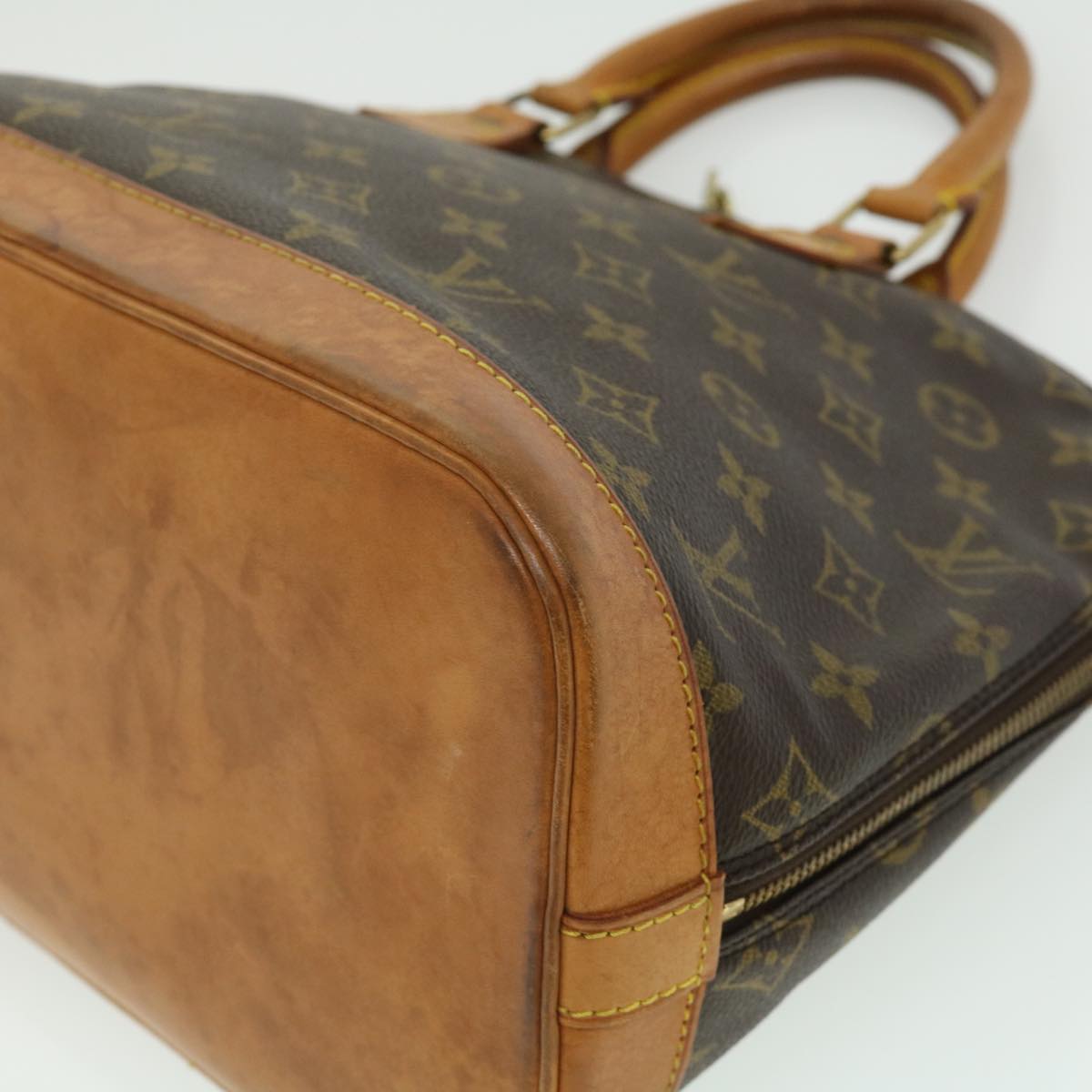 LOUIS VUITTON Monogram Alma Hand Bag M51130 LV Auth tp334