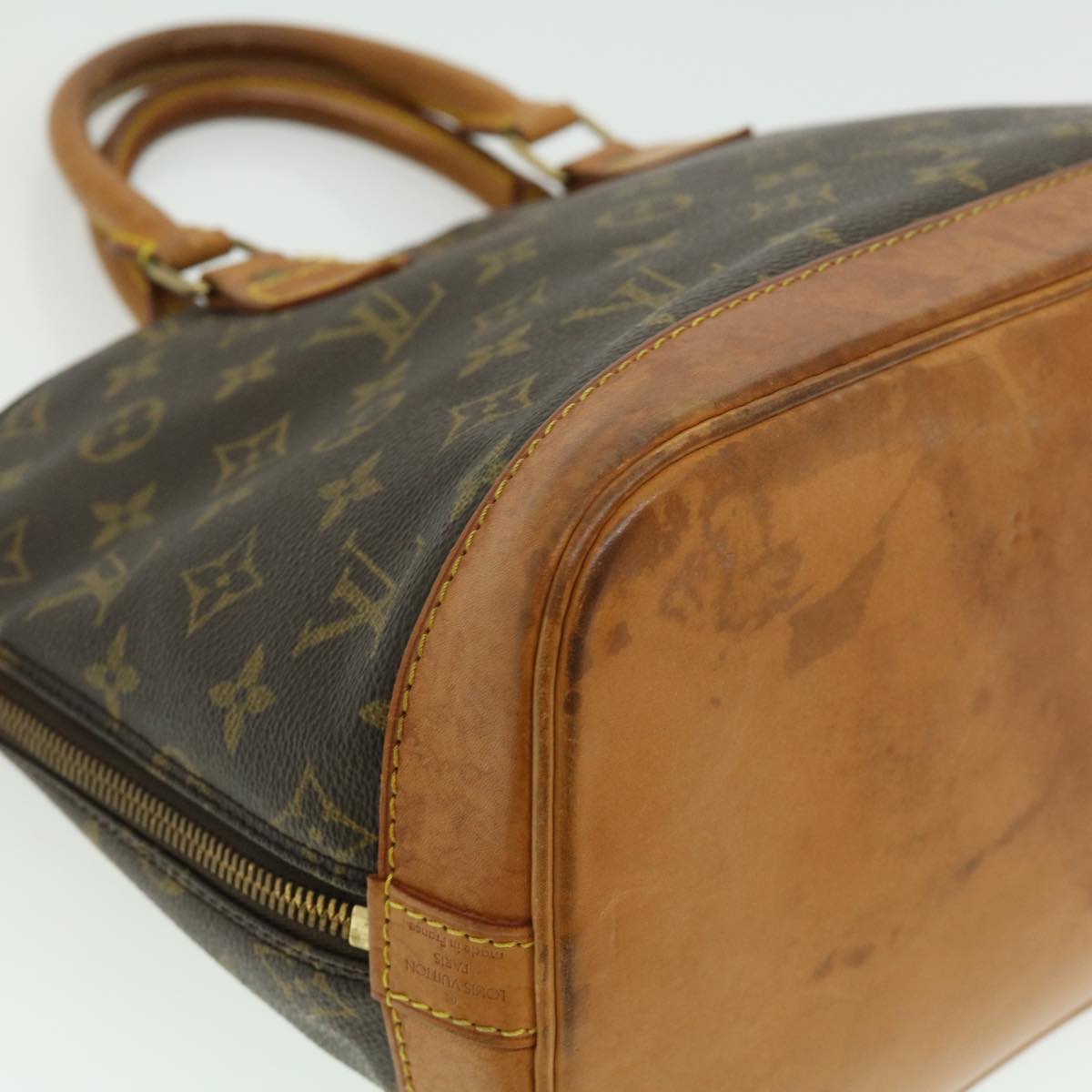 LOUIS VUITTON Monogram Alma Hand Bag M51130 LV Auth tp334