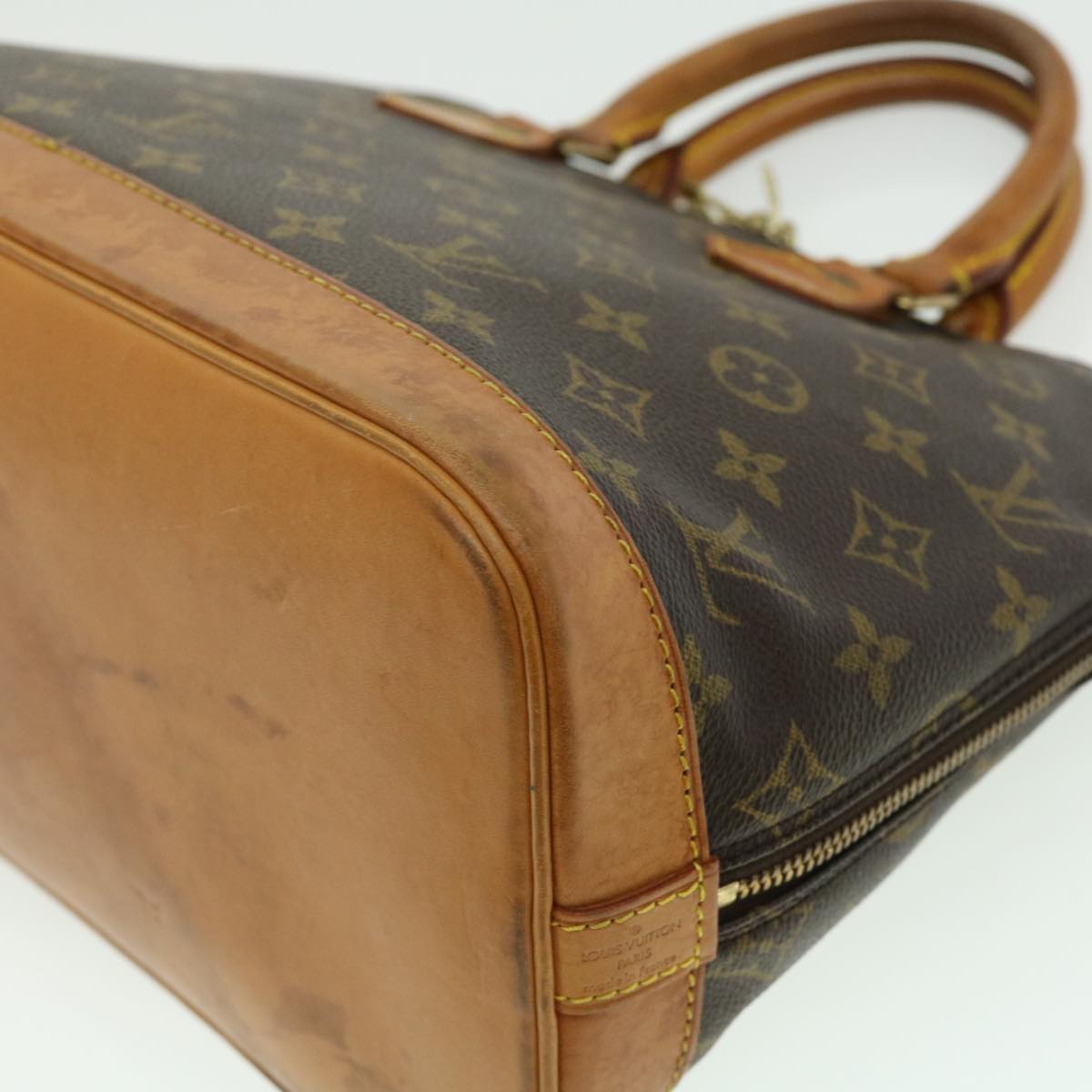 LOUIS VUITTON Monogram Alma Hand Bag M51130 LV Auth tp334