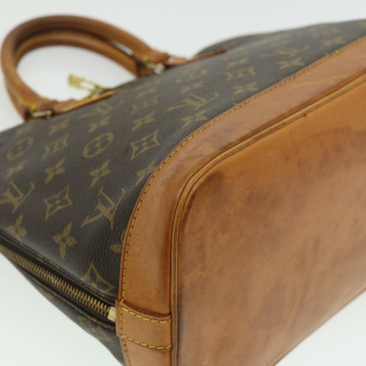 LOUIS VUITTON Monogram Alma Hand Bag M51130 LV Auth tp334