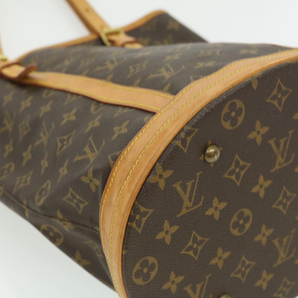 LOUIS VUITTON Monogram Bucket GM Shoulder Bag M42236 LV Auth tp337