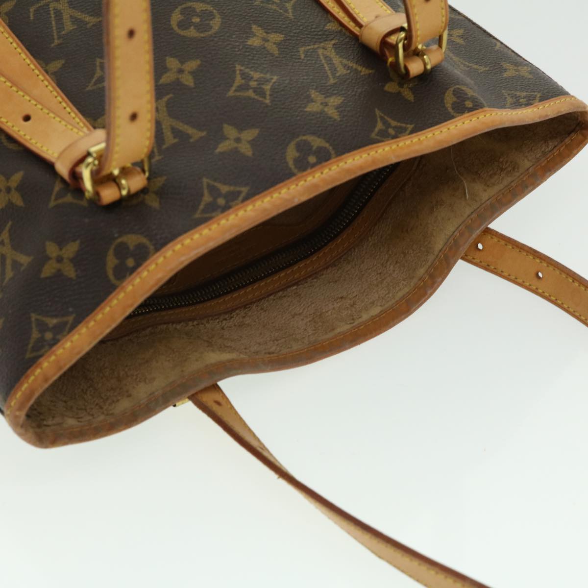 LOUIS VUITTON Monogram Bucket GM Shoulder Bag M42236 LV Auth tp337