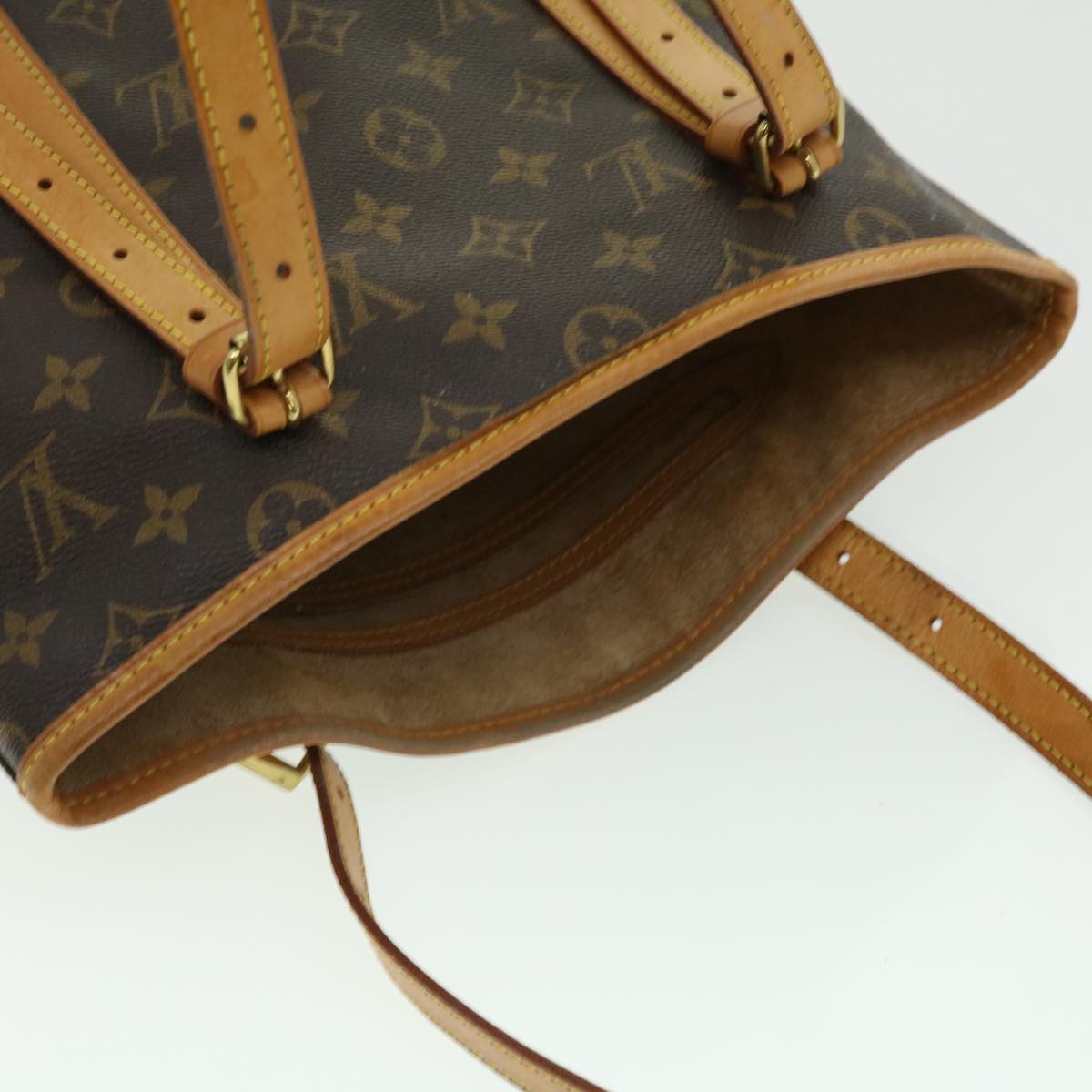 LOUIS VUITTON Monogram Bucket GM Shoulder Bag M42236 LV Auth tp345