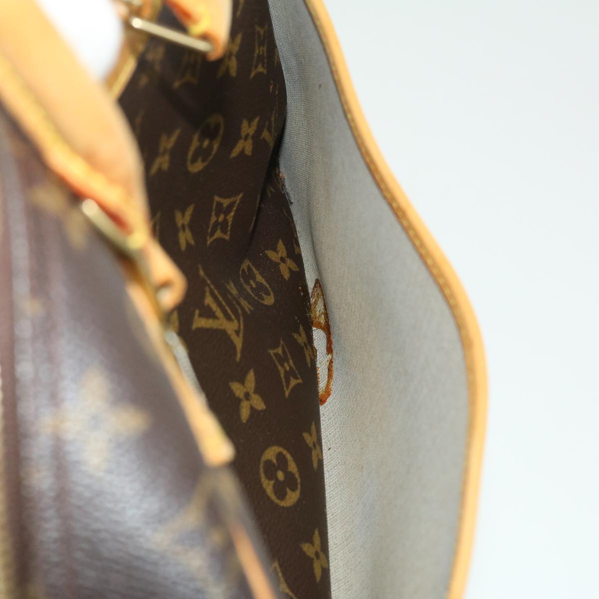 LOUIS VUITTON Monogram Deauville Hand Bag M47270 LV Auth tp349