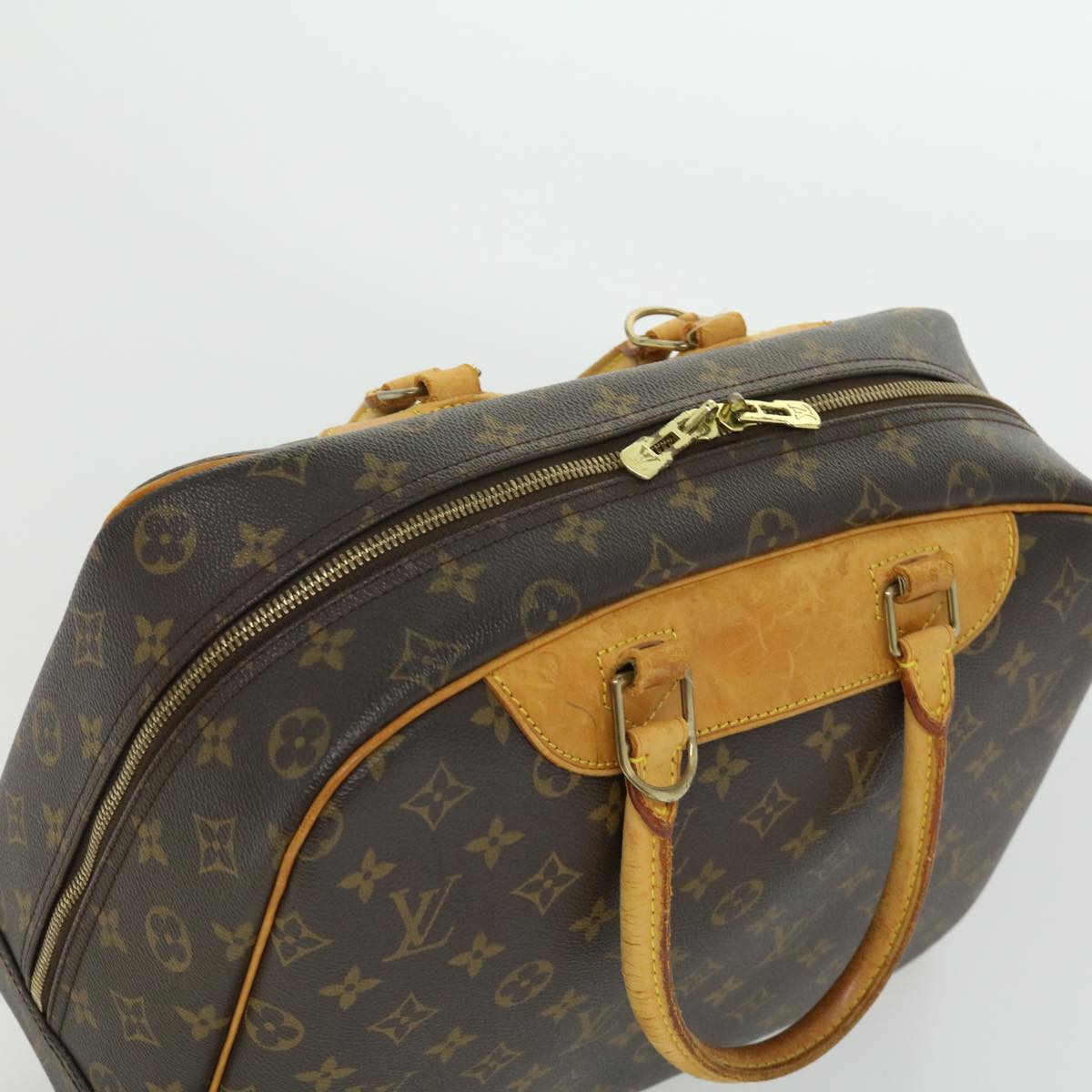 LOUIS VUITTON Monogram Deauville Hand Bag M47270 LV Auth tp349