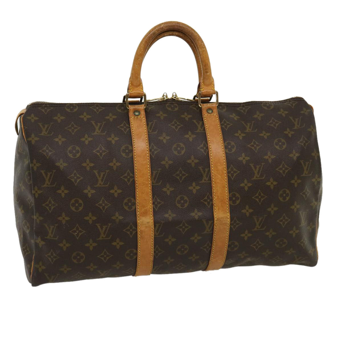 LOUIS VUITTON Monogram Keepall 45 Boston Bag M41428 LV Auth tp378