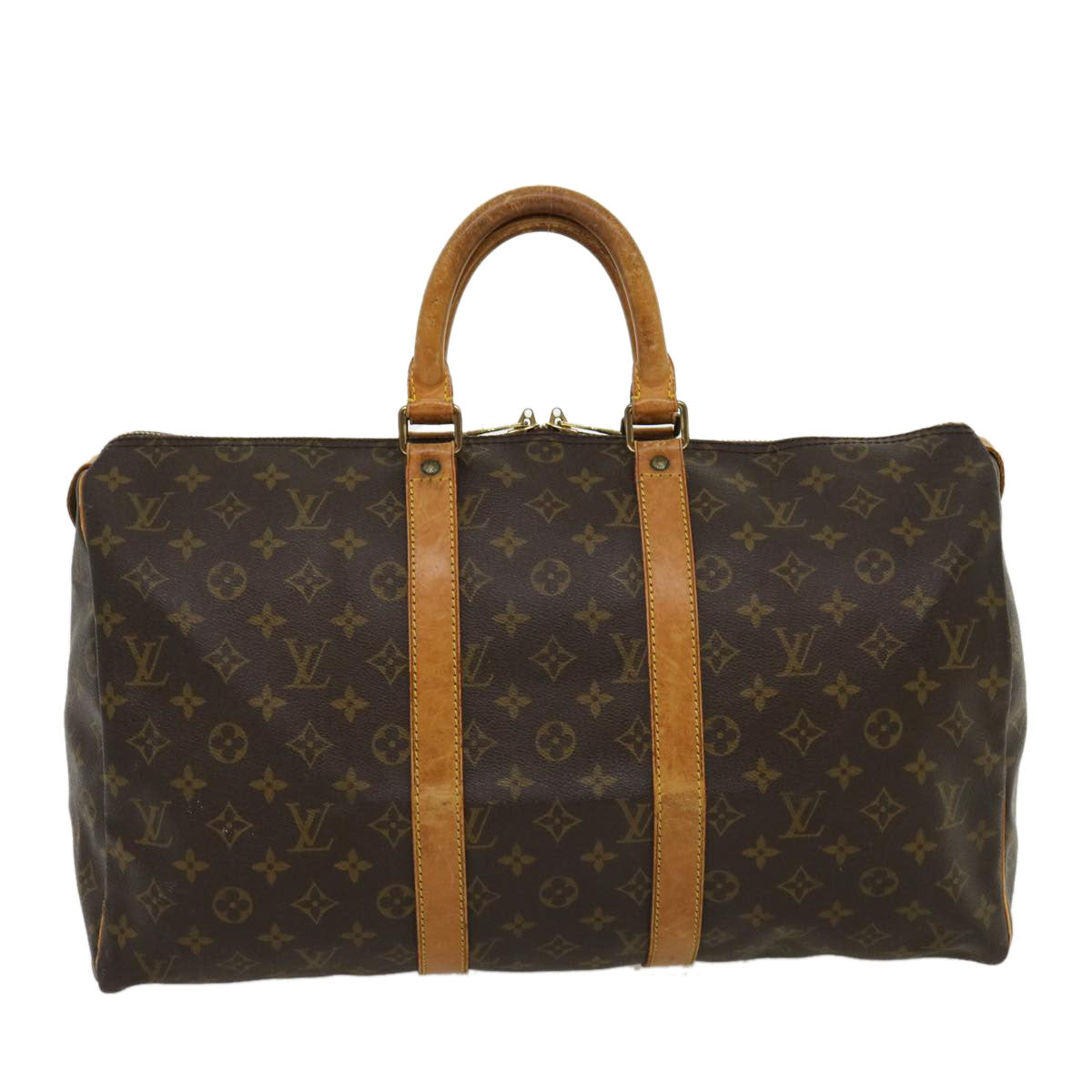 LOUIS VUITTON Monogram Keepall 45 Boston Bag M41428 LV Auth tp378