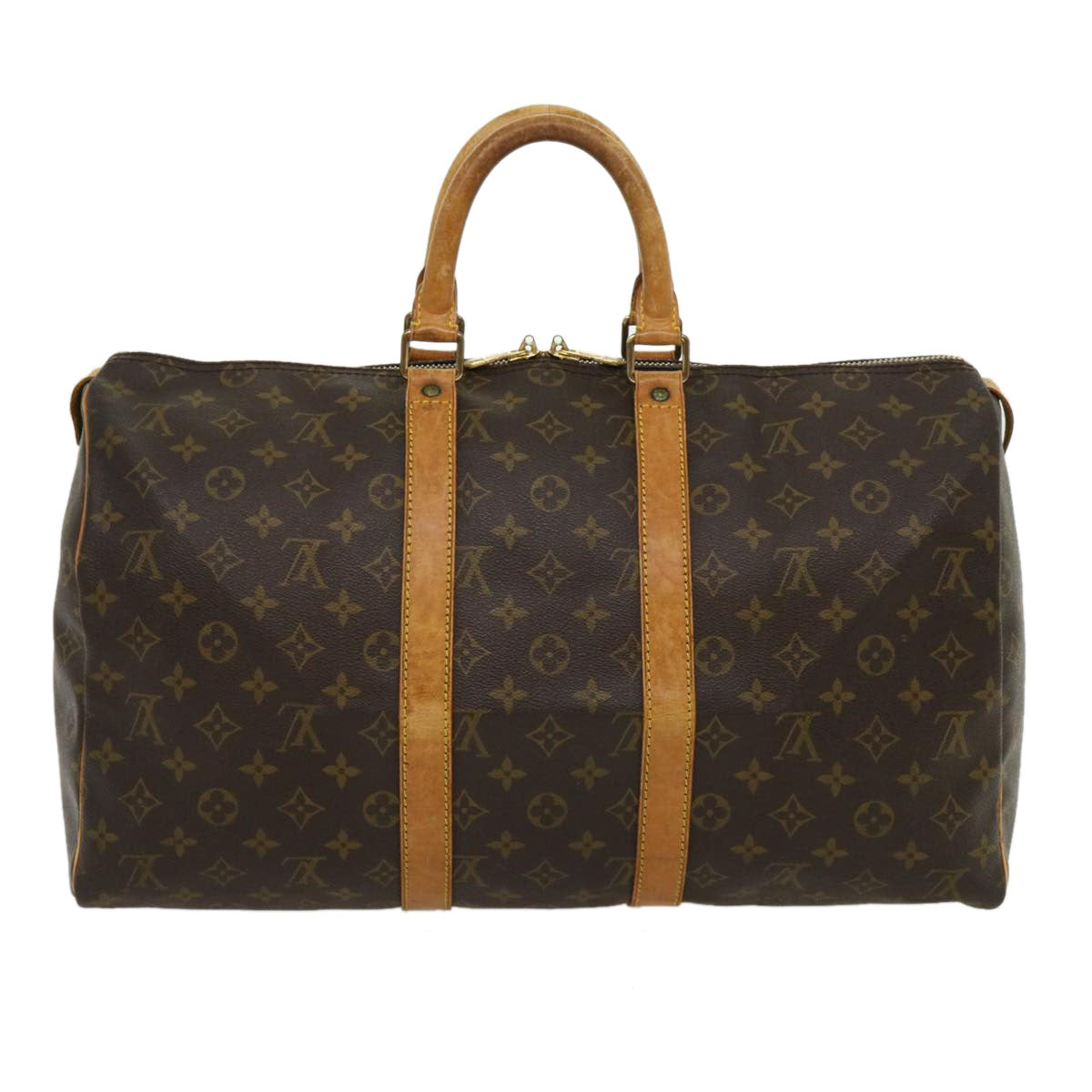 LOUIS VUITTON Monogram Keepall 45 Boston Bag M41428 LV Auth tp378