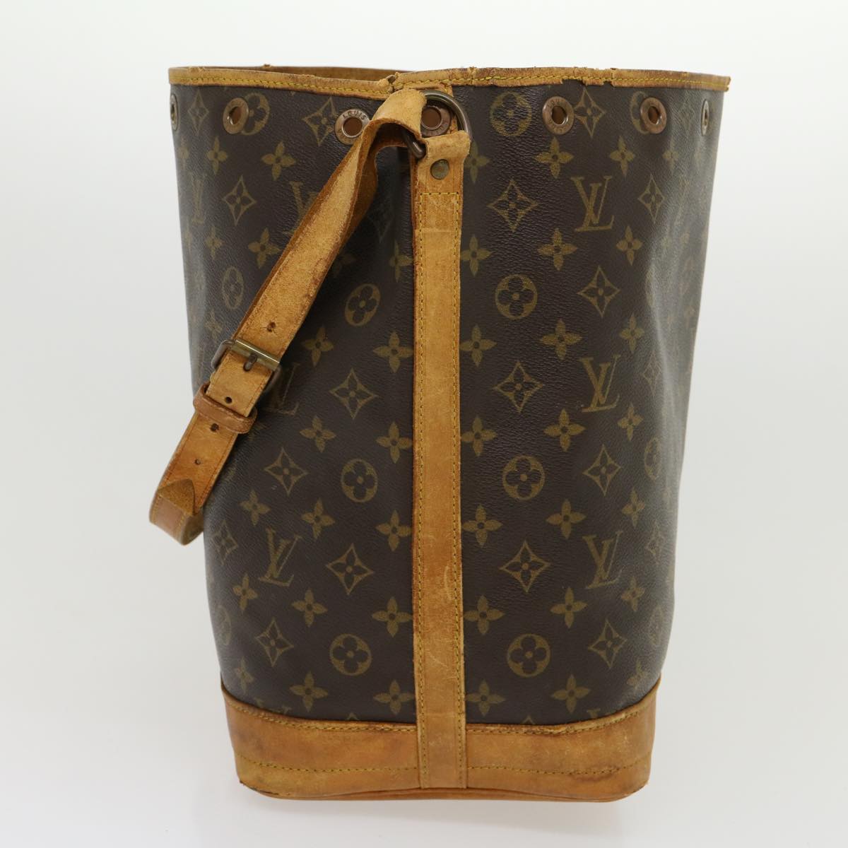 LOUIS VUITTON Monogram Noe Shoulder Bag M42224 LV Auth tp396