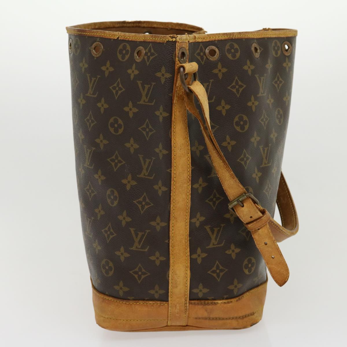 LOUIS VUITTON Monogram Noe Shoulder Bag M42224 LV Auth tp396