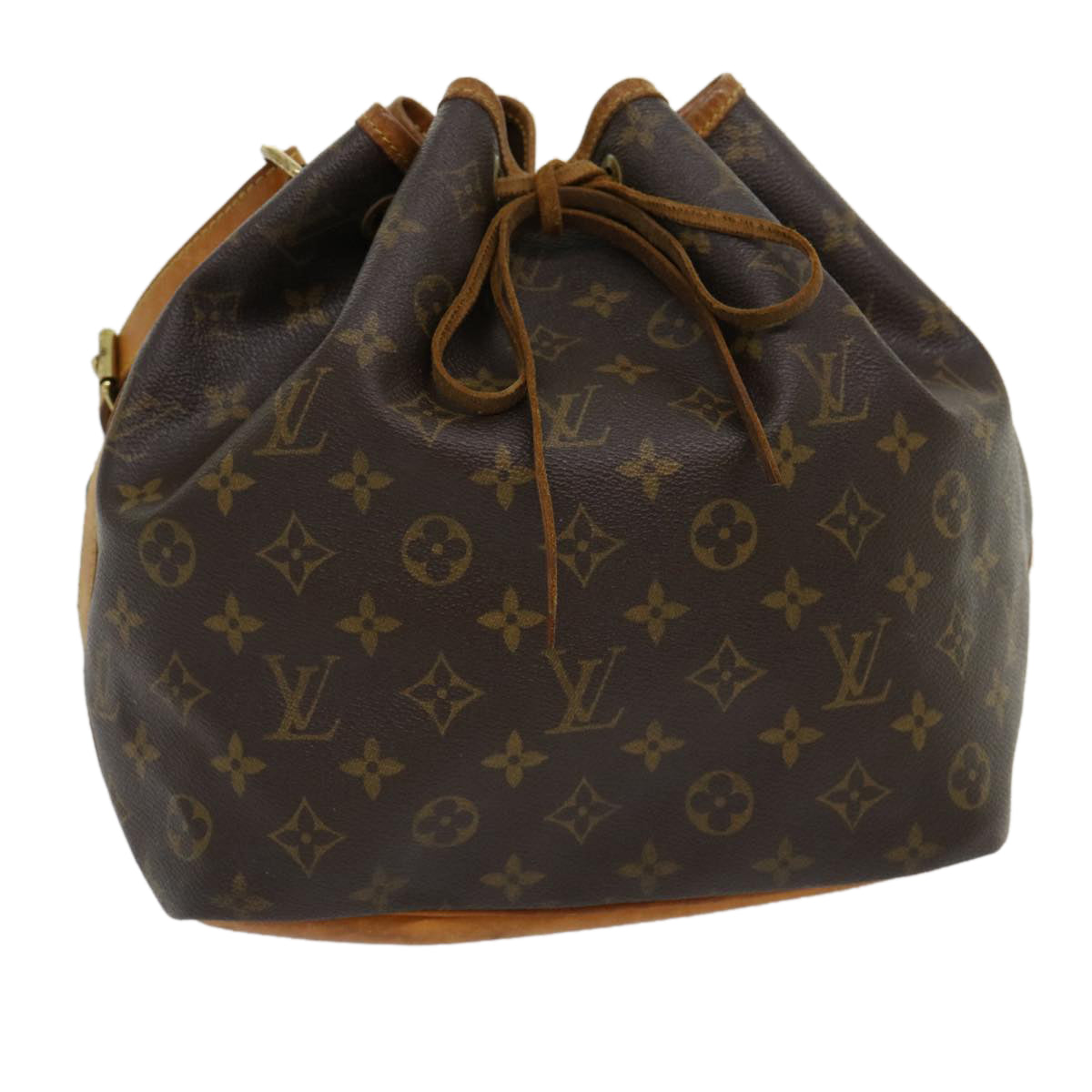 LOUIS VUITTON Monogram Petit Noe Shoulder Bag M42226 LV Auth tp414