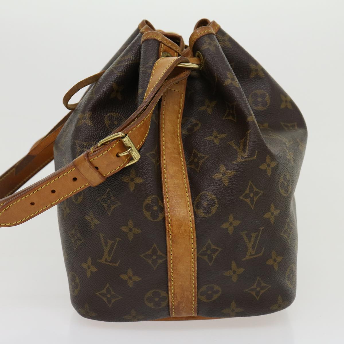 LOUIS VUITTON Monogram Petit Noe Shoulder Bag M42226 LV Auth tp414