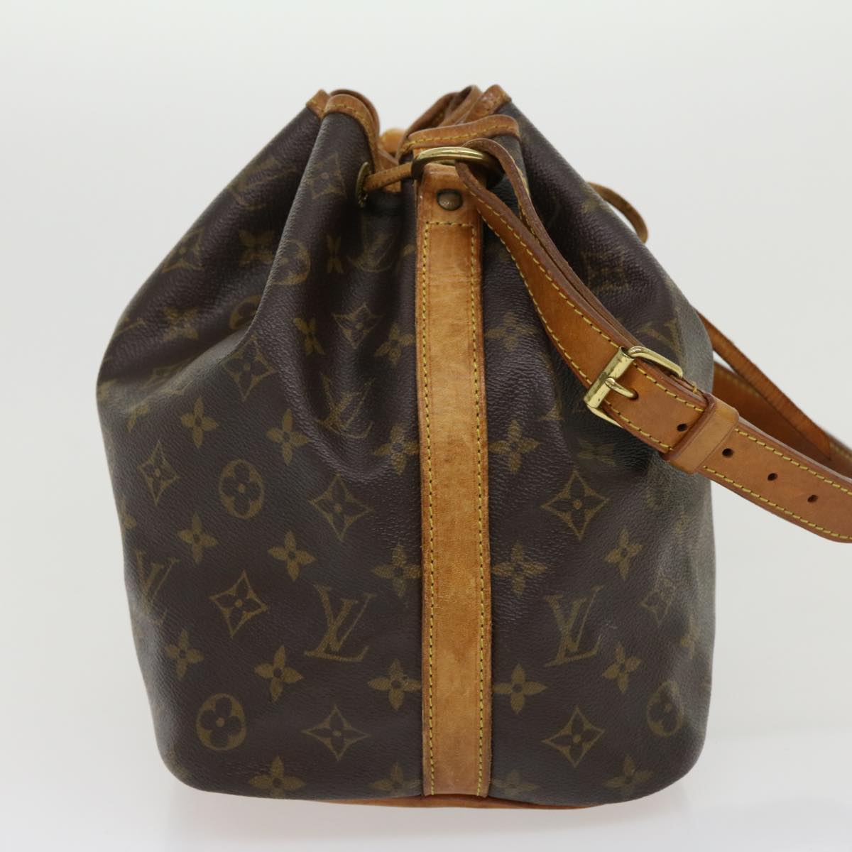 LOUIS VUITTON Monogram Petit Noe Shoulder Bag M42226 LV Auth tp414