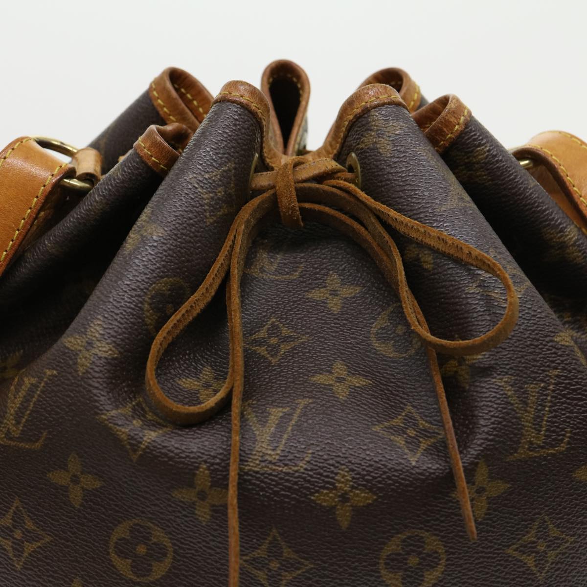 LOUIS VUITTON Monogram Petit Noe Shoulder Bag M42226 LV Auth tp414