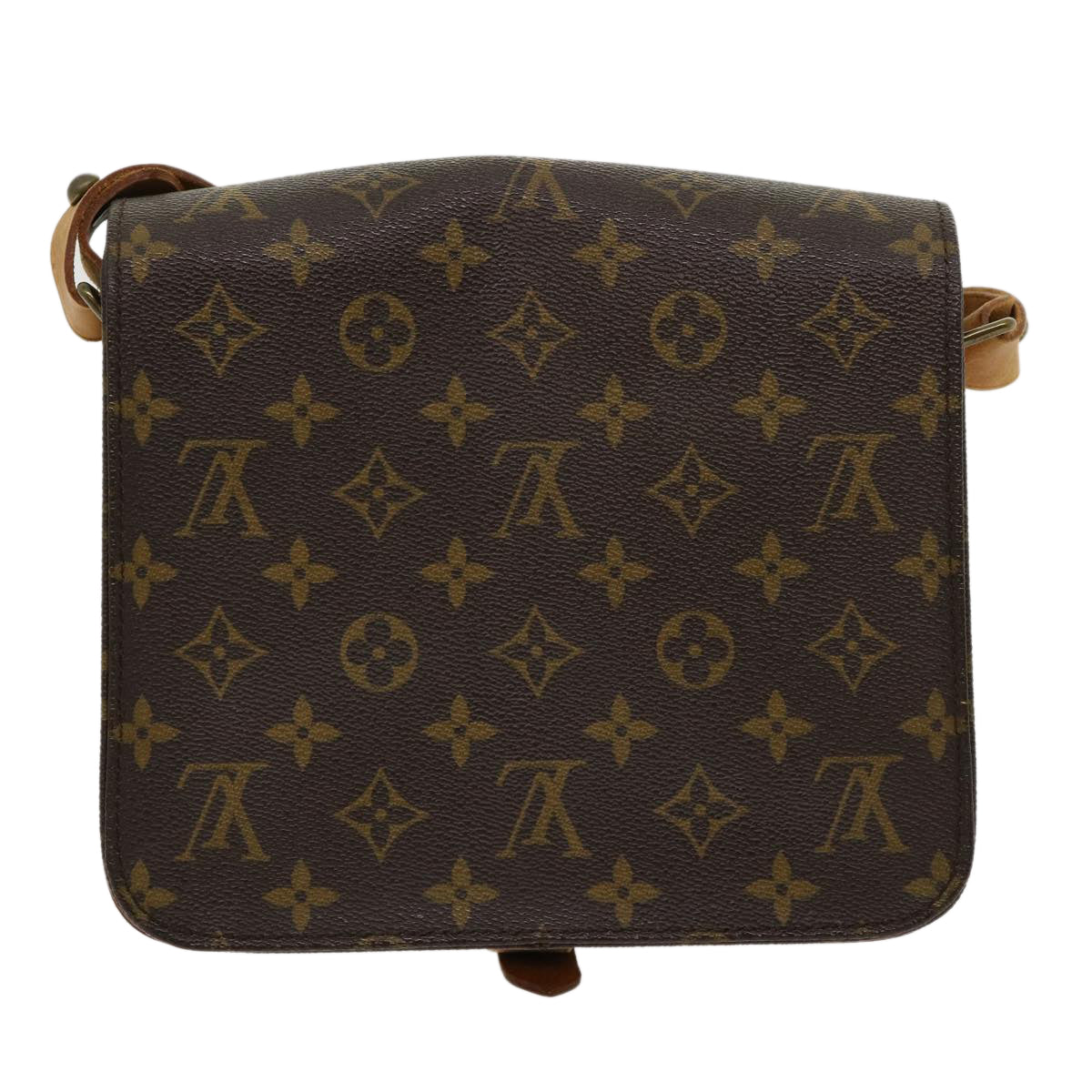 LOUIS VUITTON Monogram Cartouchiere MM Shoulder Bag M51253 LV Auth tp419