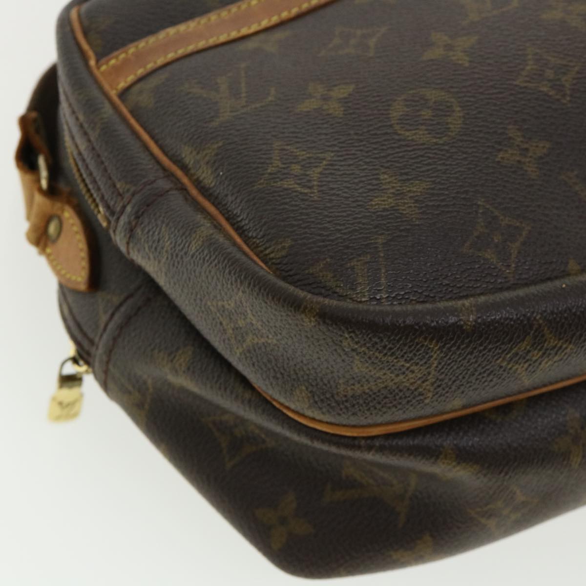 LOUIS VUITTON Monogram Reporter PM Shoulder Bag M45254 LV Auth tp447