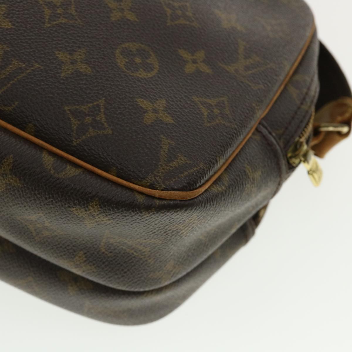 LOUIS VUITTON Monogram Reporter PM Shoulder Bag M45254 LV Auth tp447