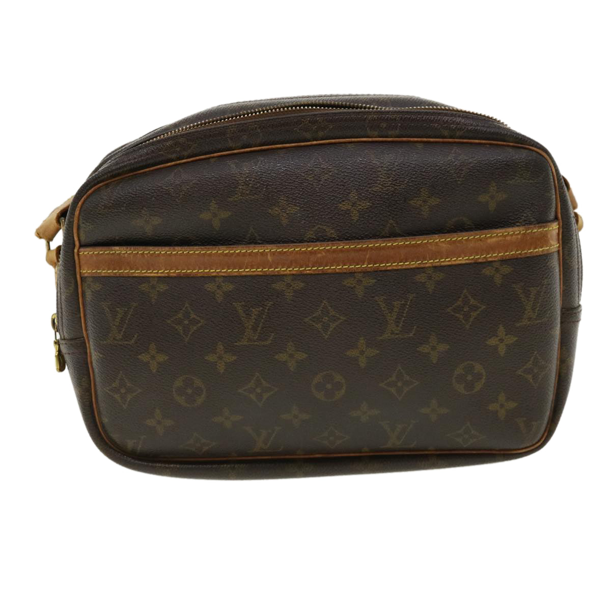 LOUIS VUITTON Monogram Reporter PM Shoulder Bag M45254 LV Auth tp447