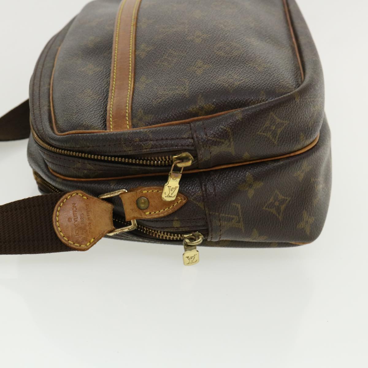 LOUIS VUITTON Monogram Reporter PM Shoulder Bag M45254 LV Auth tp447