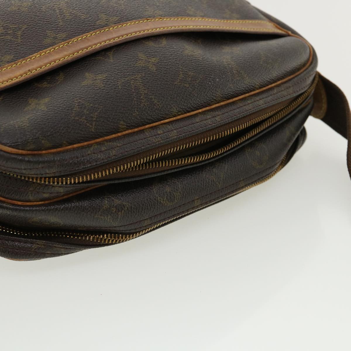 LOUIS VUITTON Monogram Reporter PM Shoulder Bag M45254 LV Auth tp447