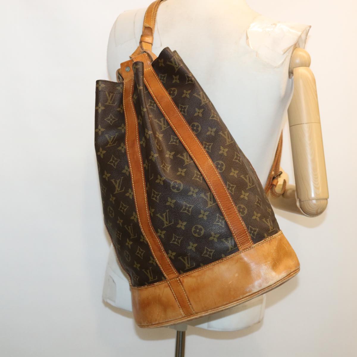 LOUIS VUITTON Monogram Randonnee GM Shoulder Bag M42244 LV Auth tp448