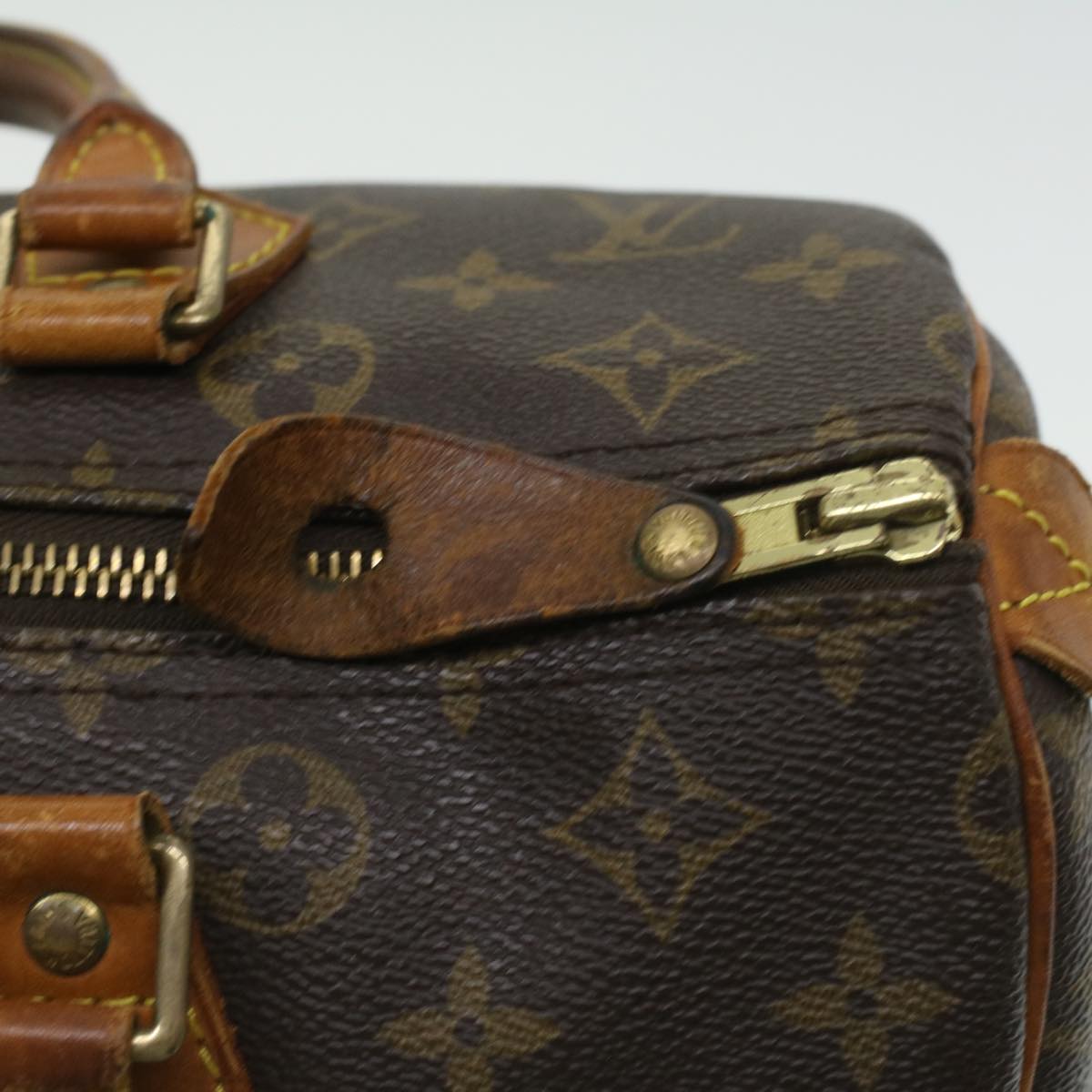 LOUIS VUITTON Monogram Speedy 30 Hand Bag M41526 LV Auth tp457