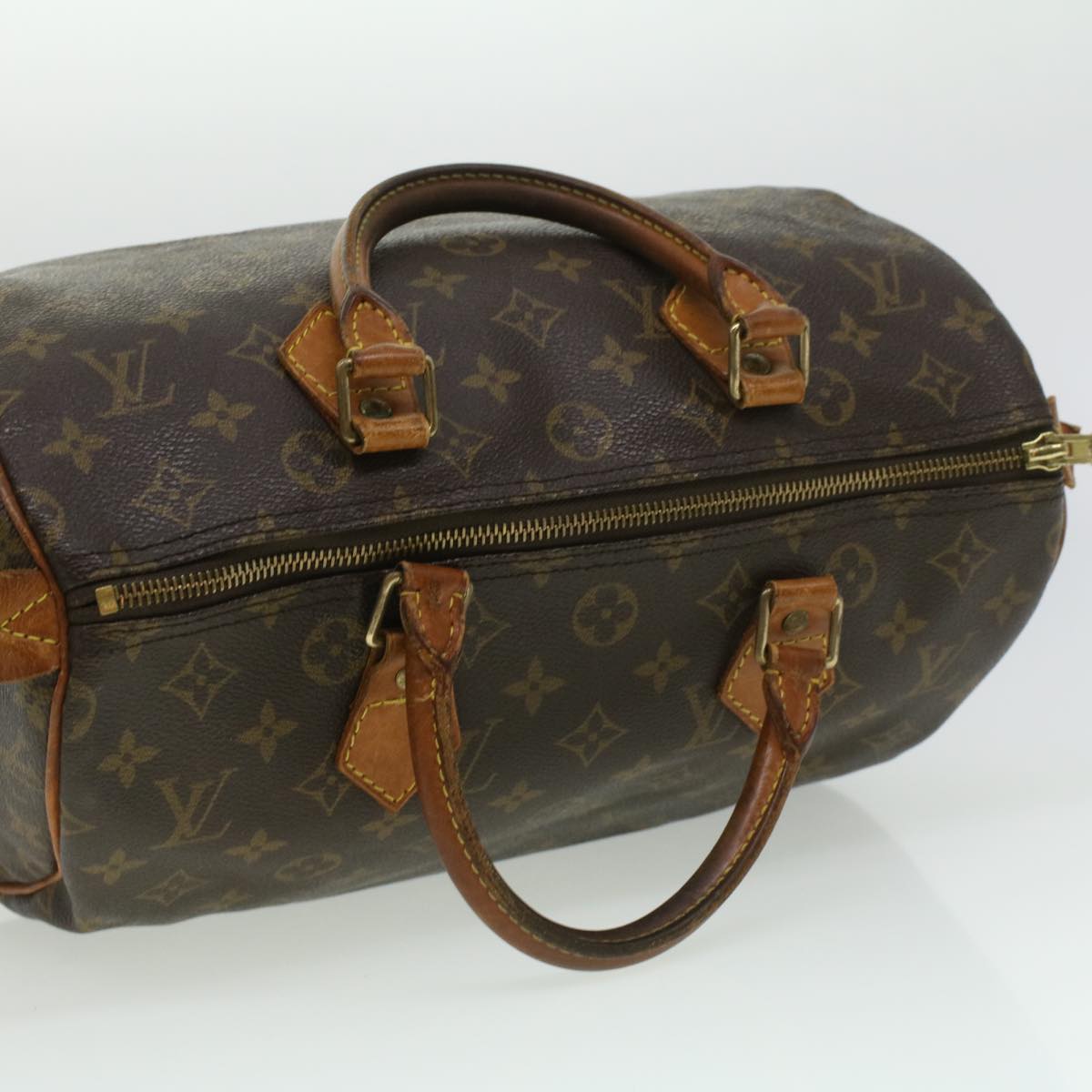 LOUIS VUITTON Monogram Speedy 30 Hand Bag M41526 LV Auth tp457