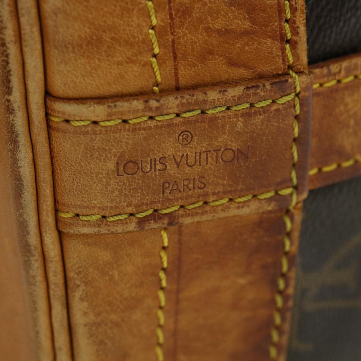 LOUIS VUITTON Monogram Noe Shoulder Bag M42224 LV Auth tp459