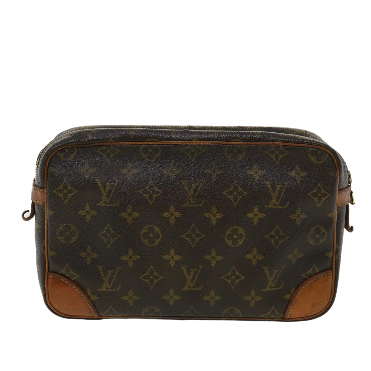 LOUIS VUITTON Monogram Compiegne 28 Clutch Bag M51845 LV Auth tp463 - 0