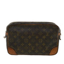 LOUIS VUITTON Monogram Compiegne 28 Clutch Bag M51845 LV Auth tp463-2