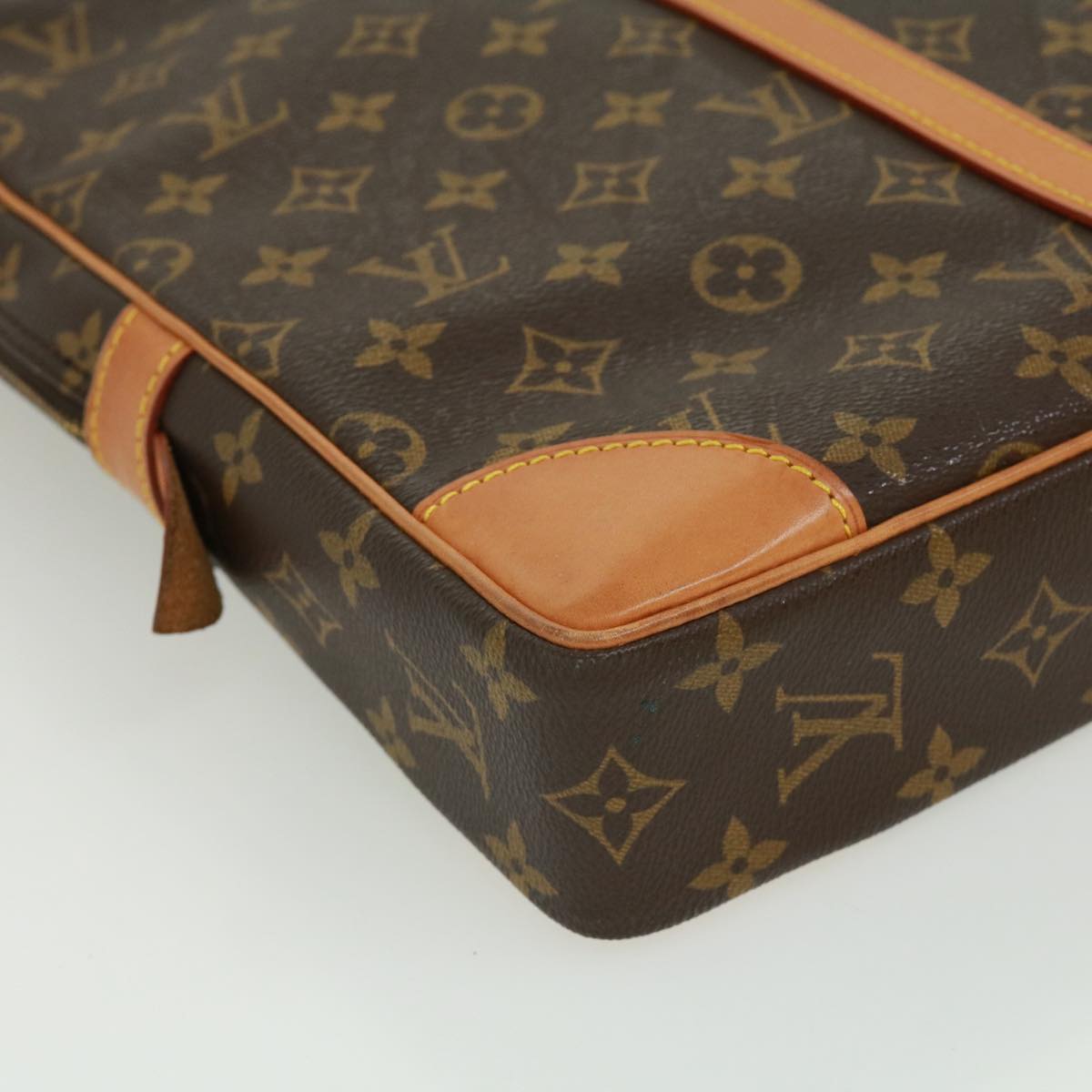 LOUIS VUITTON Monogram Porte Documents Voyage Business Bag M52005 LV Auth tp476