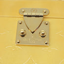 LOUIS VUITTON Monogram Vernis Bleecker Cosmetic Pouch Beige M91002 Auth tp501-19