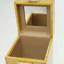 LOUIS VUITTON Monogram Vernis Bleecker Cosmetic Pouch Beige M91002 Auth tp501-11