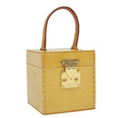 LOUIS VUITTON Monogram Vernis Bleecker Cosmetic Pouch Beige M91002 Auth tp501-1